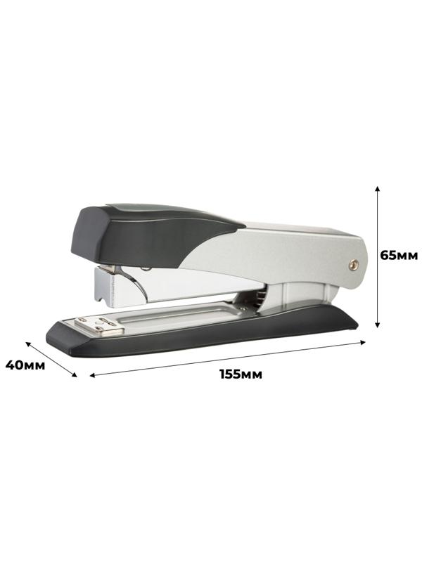 Степлер SAX A 140  (24/6,24/8,26/6,26/8) 45 листов, металл, черно-серый