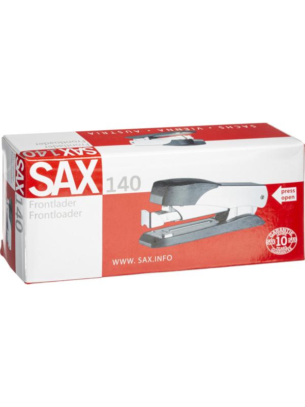 Степлер SAX A 140  (24/6,24/8,26/6,26/8) 45 листов, металл, черно-серый