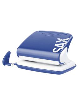 Дырокол SAX DESIGN 318, 20 листов, с линейкой, синий