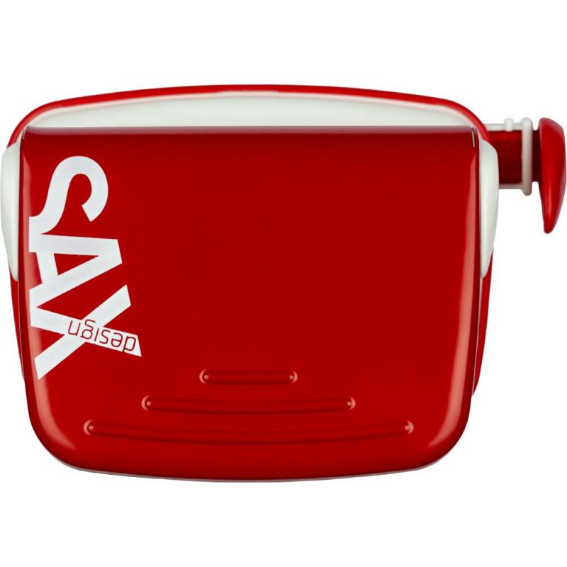 Дырокол SAX DESIGN 318, 20 листов, с линейкой, красный