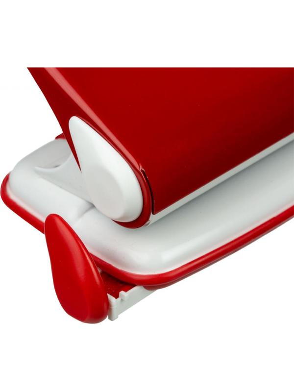 Дырокол SAX DESIGN 318, 20 листов, с линейкой, красный