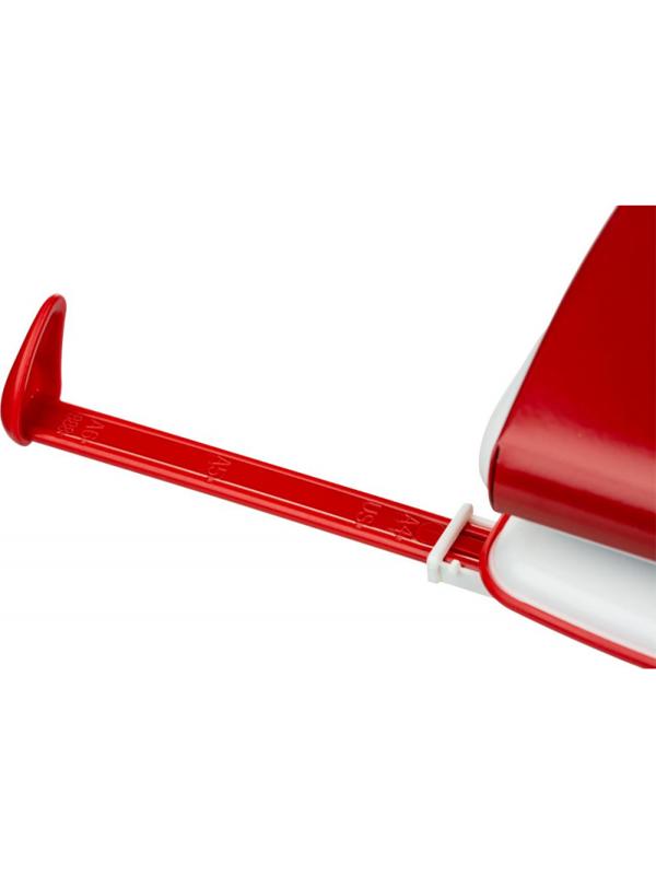 Дырокол SAX DESIGN 318, 20 листов, с линейкой, красный