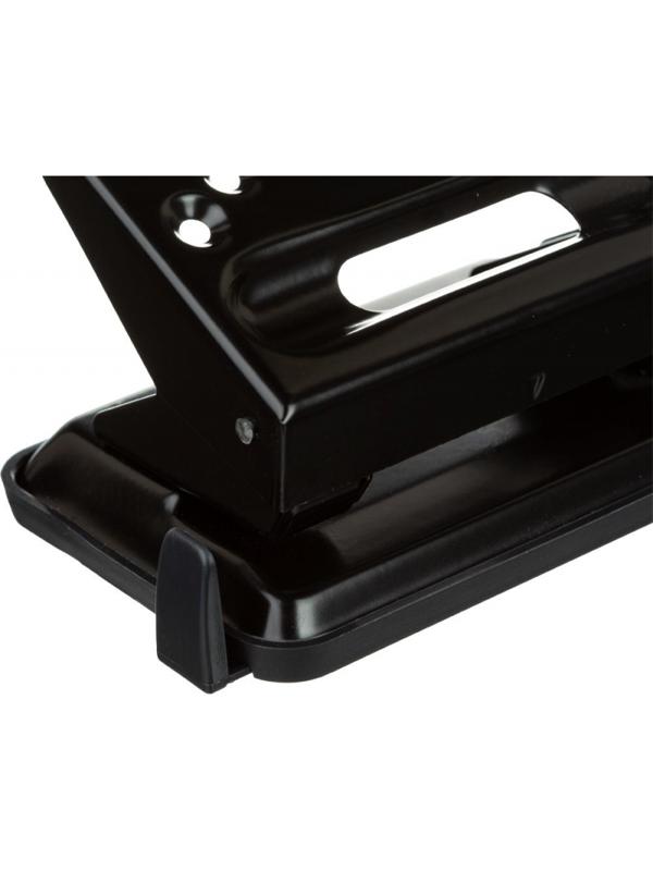 Дырокол SAX 408 30 листов, с линейкой, черный