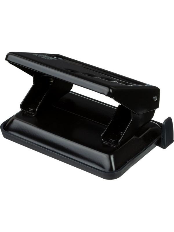 Дырокол SAX 408 30 листов, с линейкой, черный