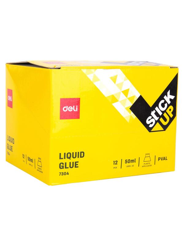 Клей канцелярский жидкий Deli 50мл прозрачный E7304