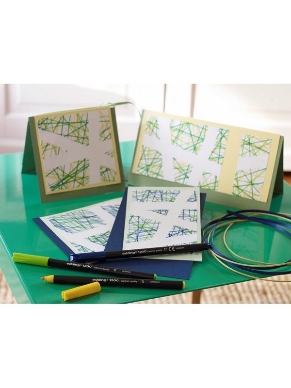 Набор маркеров _фломастеров Edding 1300. 2 мм, 10 цветов. Мет коробка