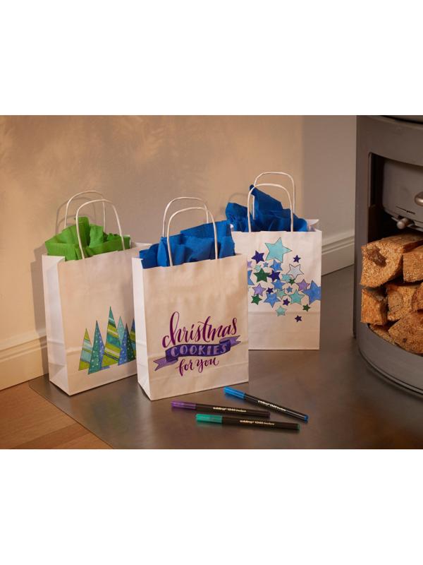 Ручка -кисть для бумаги Edding 1340/4, зеленый