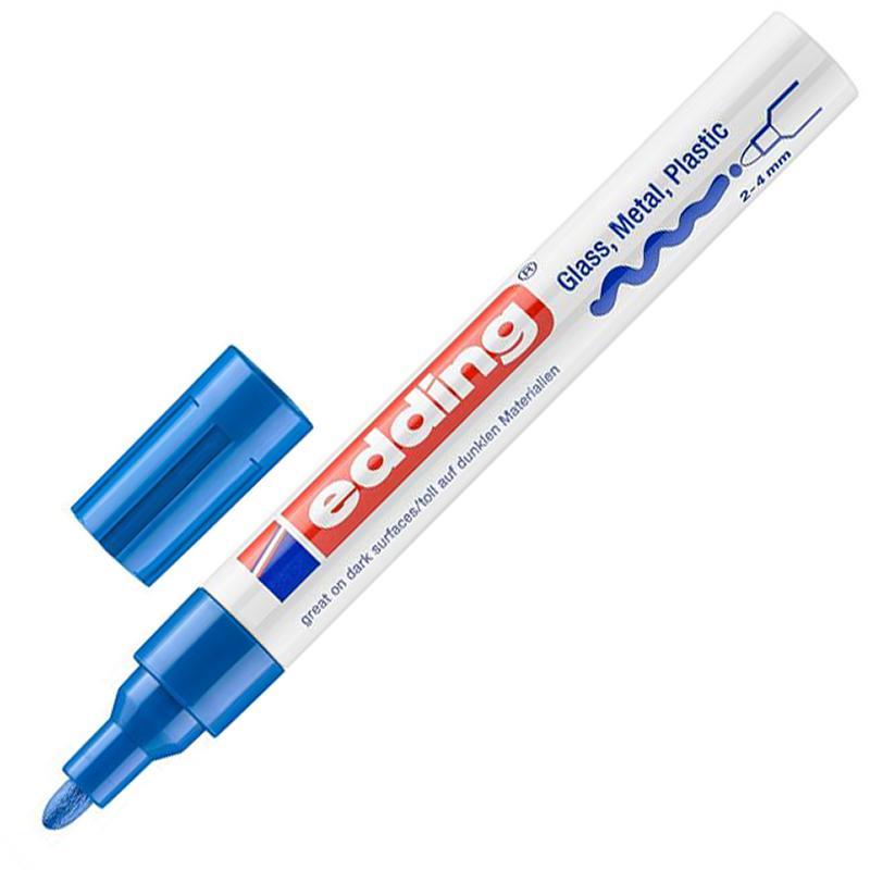 Маркер лаковый глянцевый edding 750/3 CR синий