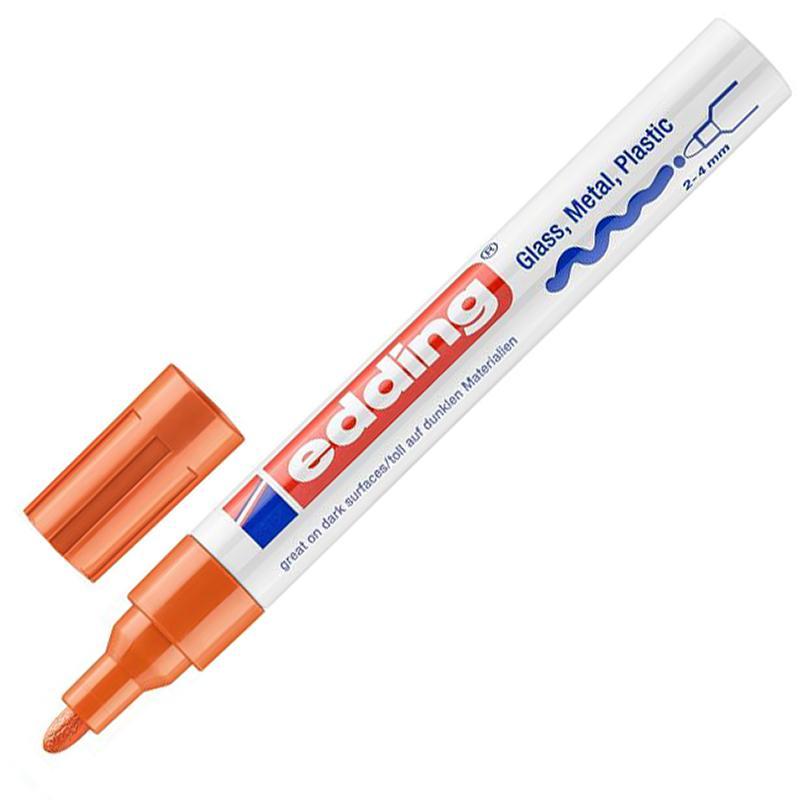 Маркер лаковый глянцевый edding 750/6 CR оранжевый