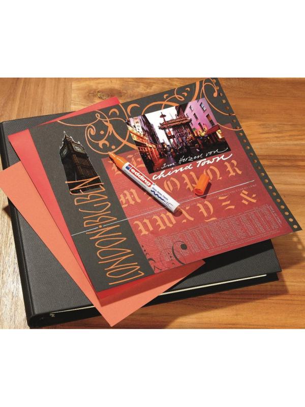 Маркер лаковый глянцевый edding 750/6 CR оранжевый