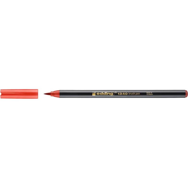 Ручка -кисть для бумаги Edding 1340/2, красный