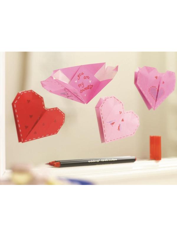 Ручка -кисть для бумаги Edding 1340/2, красный