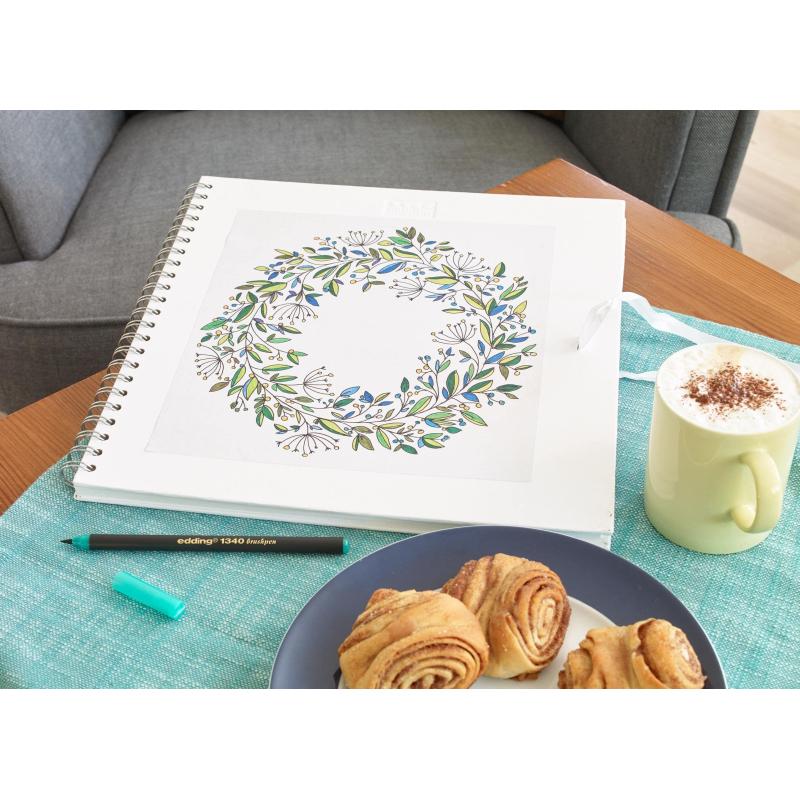 Ручка -кисть для бумаги Edding 1340/11, салатовый