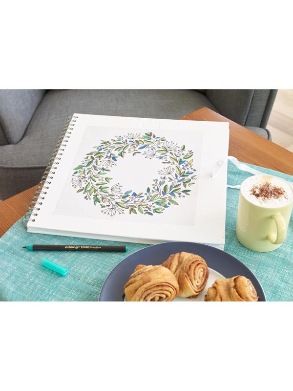 Ручка -кисть для бумаги Edding 1340/11, салатовый