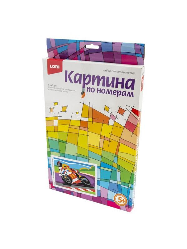 Картина по номерам Спортивный мотоцикл, Ркн-023