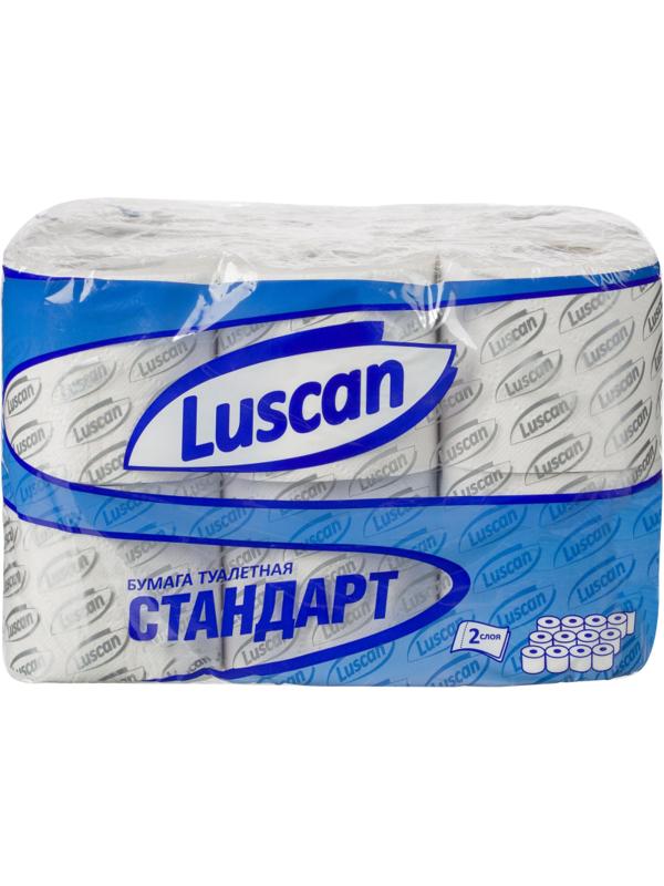 Бумага туалетная Luscan Standart 2сл бел вторичн втул 21,88м 175л 12рул/уп