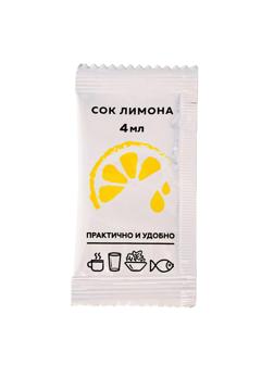 Приправа Лимонный сок порционный Фабрикант, 100пакx4мл