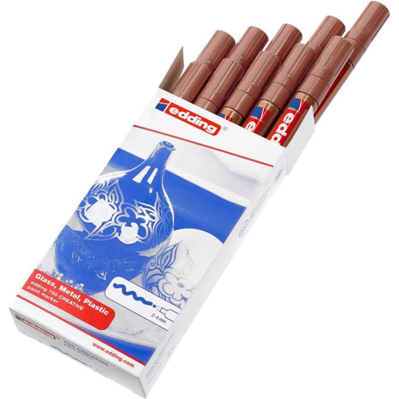 Маркер лаковый глянцевый edding 750/55 CR медный