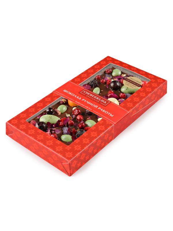 Шоколад темный с украшением ДРАГОЦЕННОСТИ в блистере, 100 г