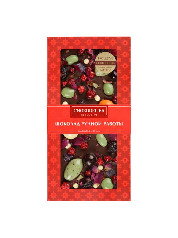 Шоколад темный с украшением ДРАГОЦЕННОСТИ в блистере, 100 г