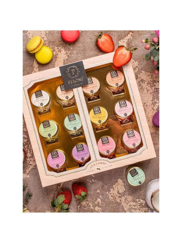 Мед-суфле Набор Коллекция вкусов 12 баночек по 30 мл