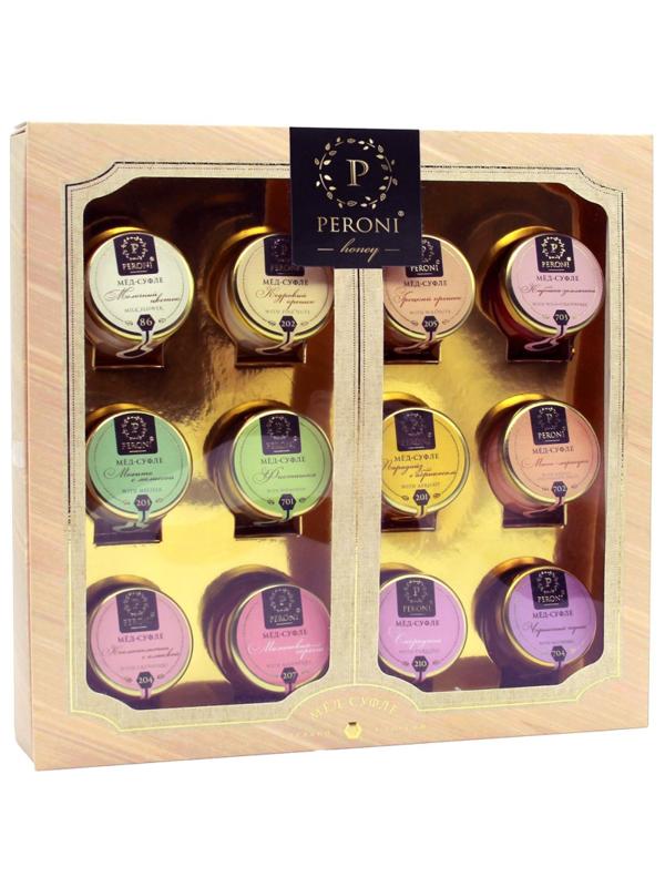 Мед-суфле Набор Коллекция вкусов 12 баночек по 30 мл