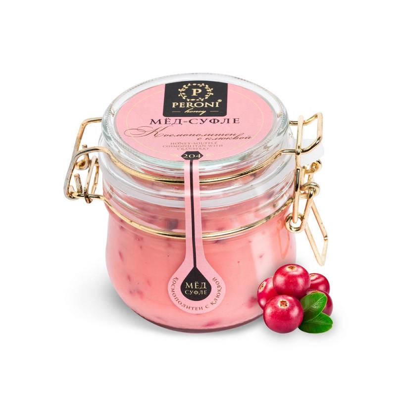 Мед-суфле Peroni-honey 250г №204 коктейль Космополитен с клюквой