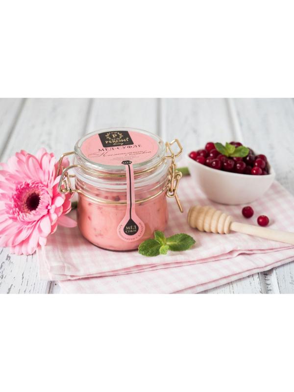 Мед-суфле Peroni-honey 250г №204 коктейль Космополитен с клюквой