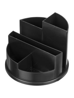 Подставка-органайзер д/канц.мелочей Attache Line 6 отд черный 140х140х105мм
