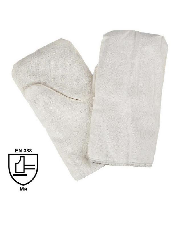 Рукавицы хб утепленные с наладонником ПВХ 5пар/уп