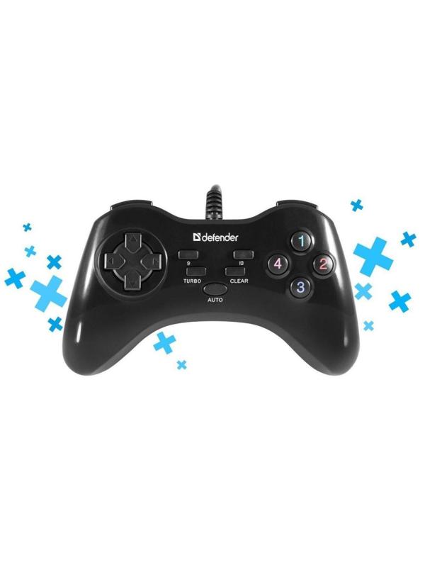 Геймпад проводной (PC) Defender Game Master G2 USB, черный