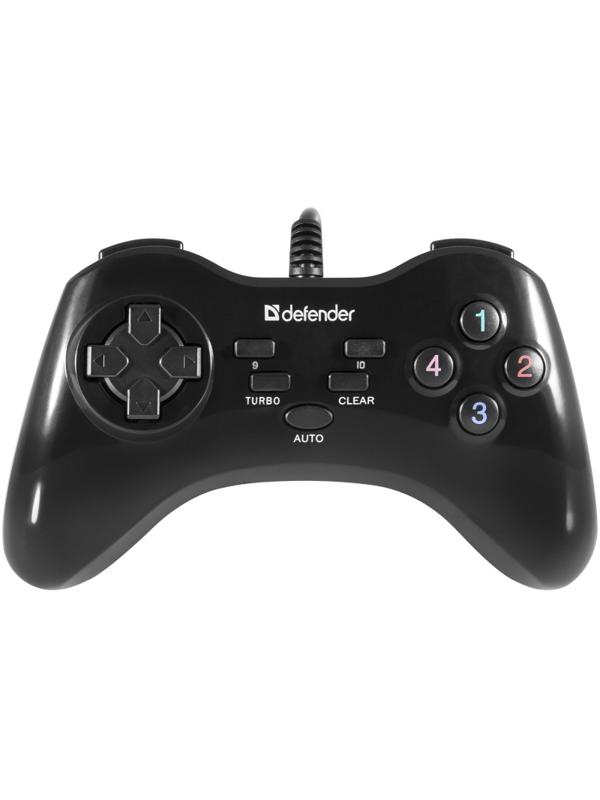 Геймпад проводной (PC) Defender Game Master G2 USB, черный