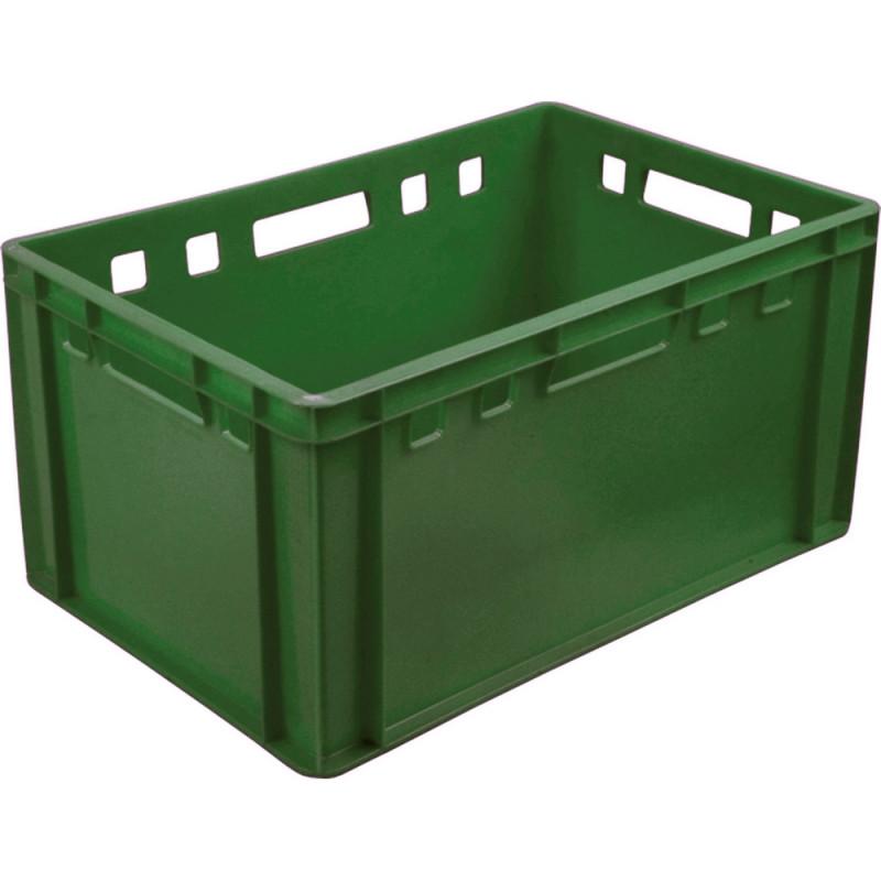 Ящик п/э 600х400х300 сплошной Е3 зеленый арт.210