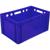 Ящик п/э 600х400х300 сплошной, Е3 цв. Синий арт.210