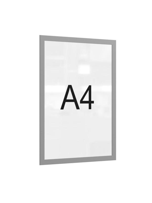 Рамка магнитная настенная Attache А4 ПЭТ, серая, 5