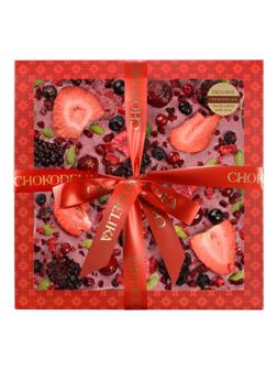 Набор подарочный Шоколад белый с украшением Ягодный бум, 180 г