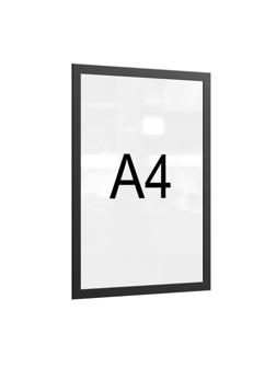Рамка магнитная настенная Attache А4 ПЭТ, черная,
