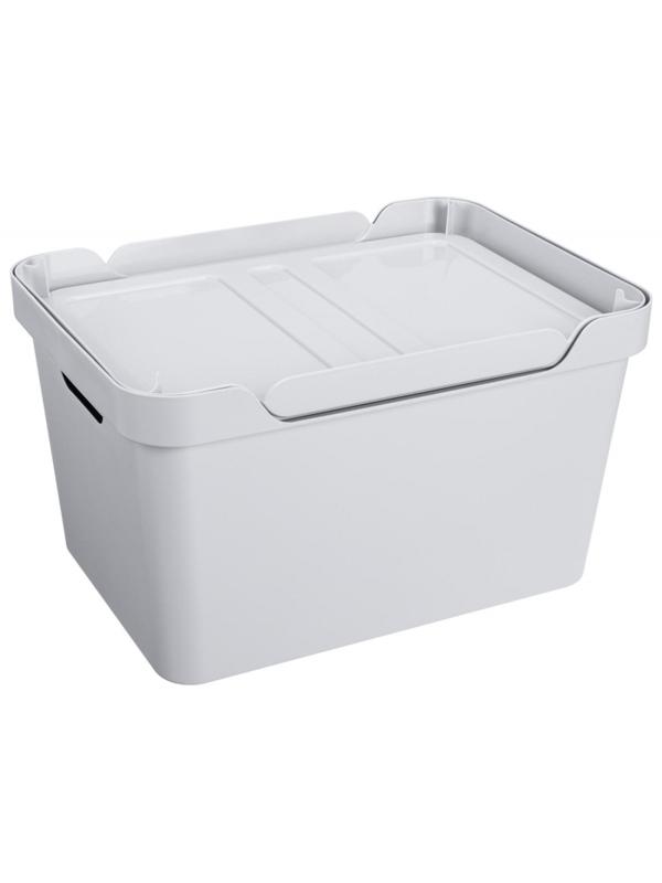Контейнер для хранения 380х276х220 ММ, 18Л светло серый