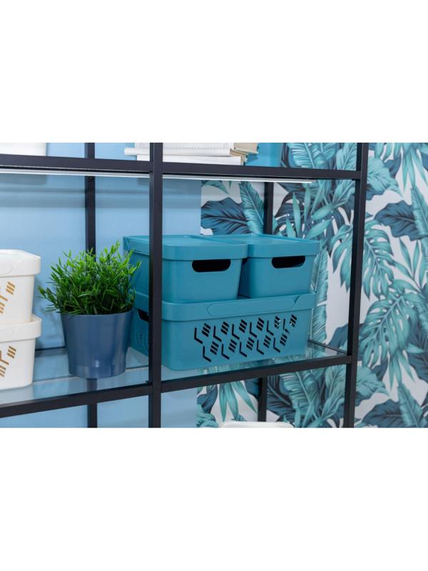 Контейнер для хранения 380х276х140 ММ, 12Л светло серый