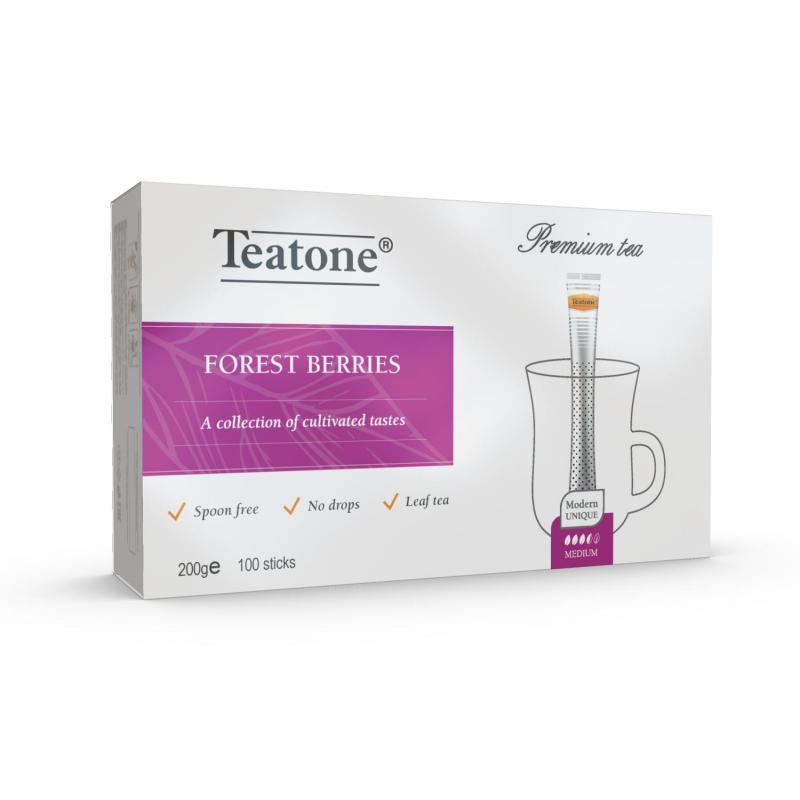 Чай напиток Лесные ягоды TEATONE в металл.стике. 100 шт./уп.1257