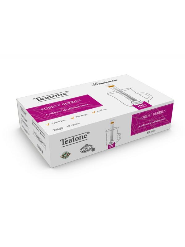 Чай напиток Лесные ягоды TEATONE в металл.стике. 100 шт./уп.1257