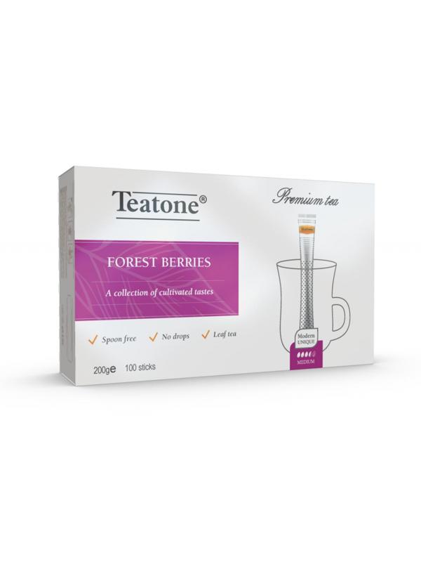 Чай напиток Лесные ягоды TEATONE в металл.стике. 100 шт./уп.1257