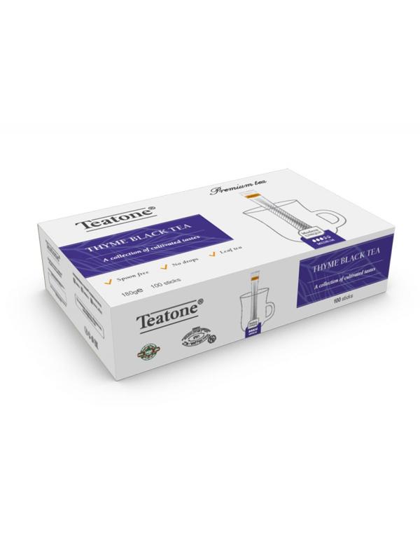 Чай Аромат чабреца TEATONE черный в металл.стике, 100шт/уп. 198