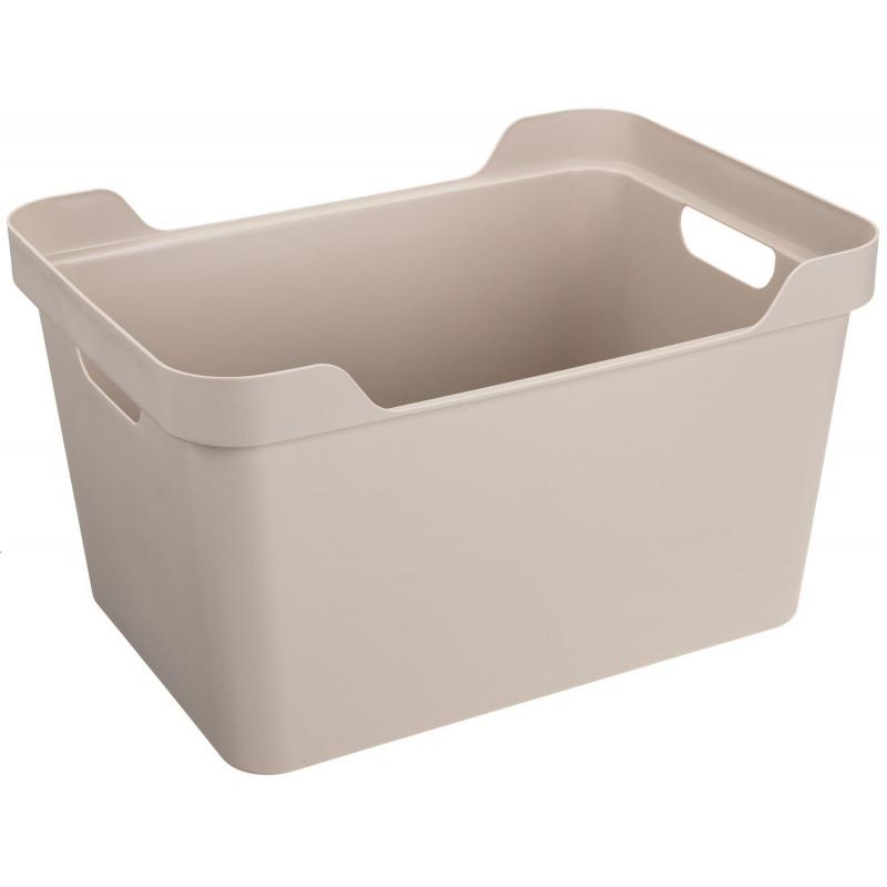 Контейнер для хранения 380х276х220 ММ, 18Л светло бежевый 
