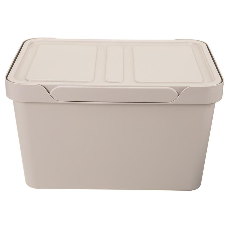 Контейнер для хранения 380х276х220 ММ, 18Л светло бежевый 