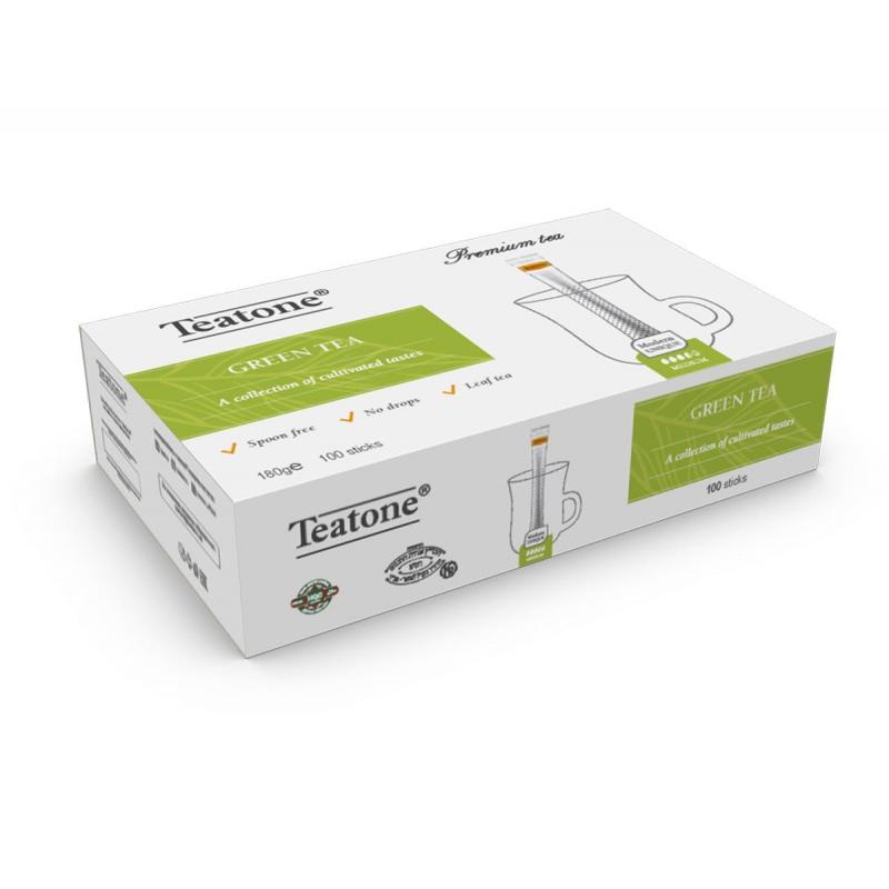 Чай зеленый TEATONE в металл.стике, 100 шт/уп. 1241