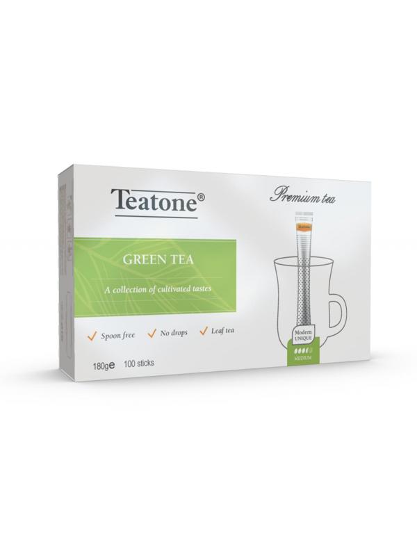 Чай зеленый TEATONE в металл.стике, 100 шт/уп. 1241
