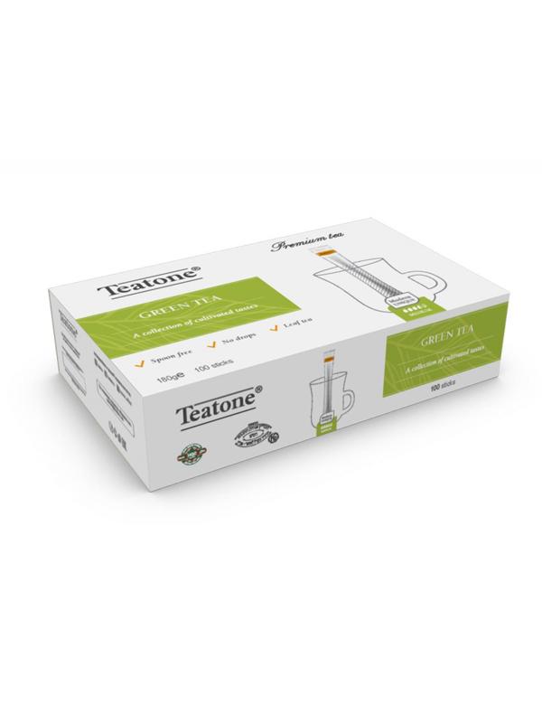 Чай зеленый TEATONE в металл.стике, 100 шт/уп. 1241