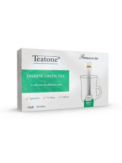 Чай зеленый с ароматом жасмина TEATONE в металл.стике, 100шт/уп. 1242