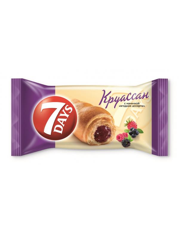 Круассан 7DAYS с начинкой ягодное ассорти,65г
